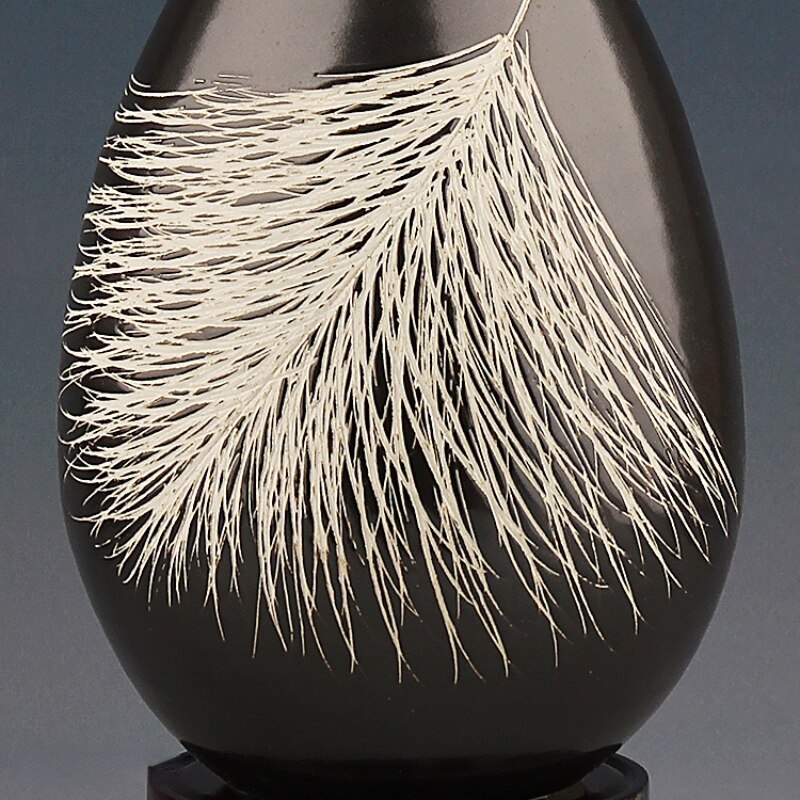 Home Decor Ceramic Vase Modern Angel Feather Water Drop Vase Living Room Decoration Decoration Flower Arrangement Vase