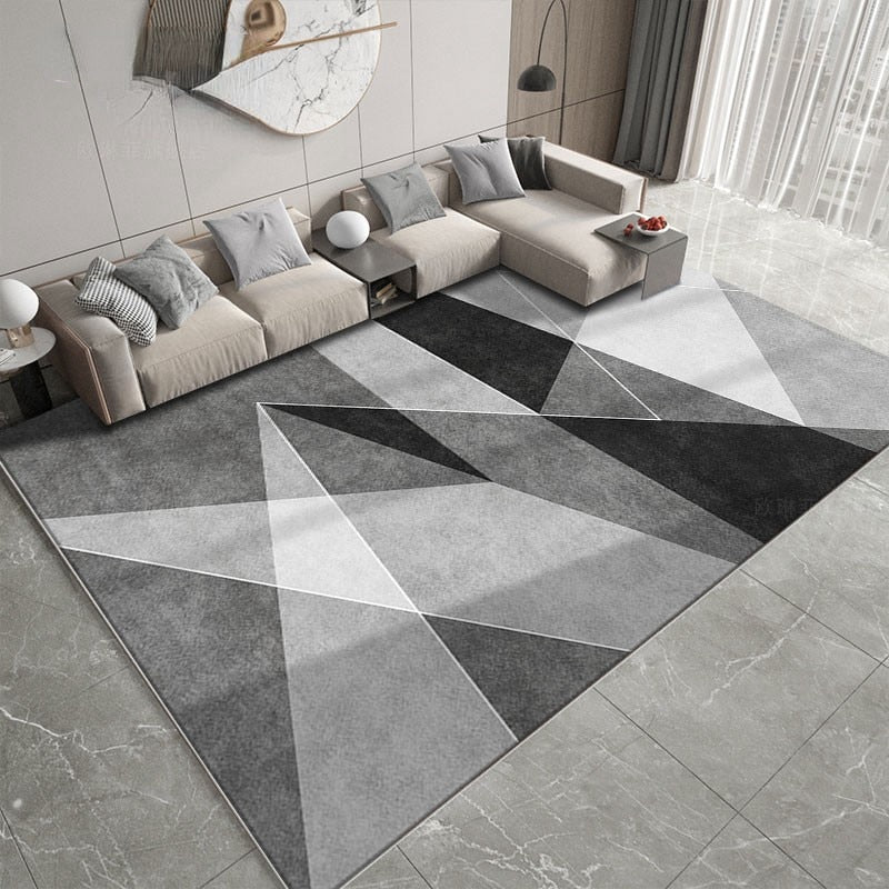 Nordic Marble Geometry Carpet