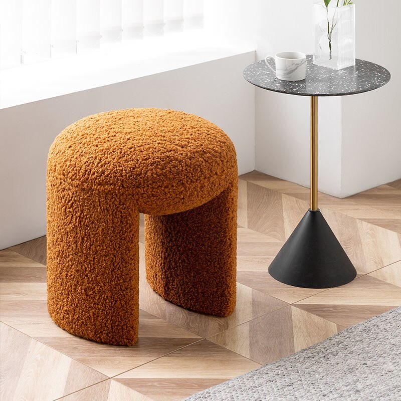 Soft round Ottoman Pouf  45x45x46.5cm