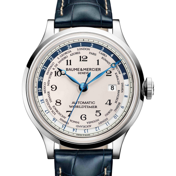 Baume & Mercier Capeland Worldtimer Stainless Steel M0A10106