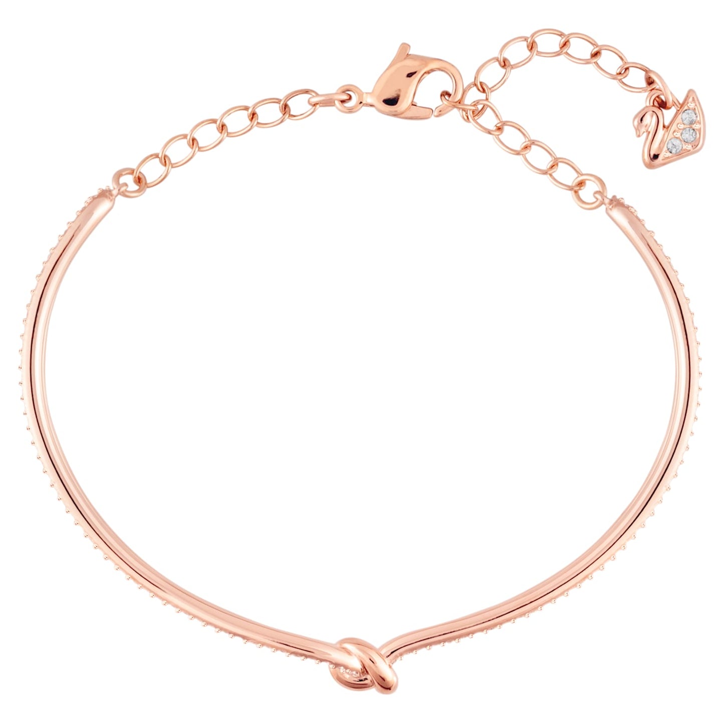 Swarovski Lifelong Bangle, White, Rose-gold tone plated 5390818