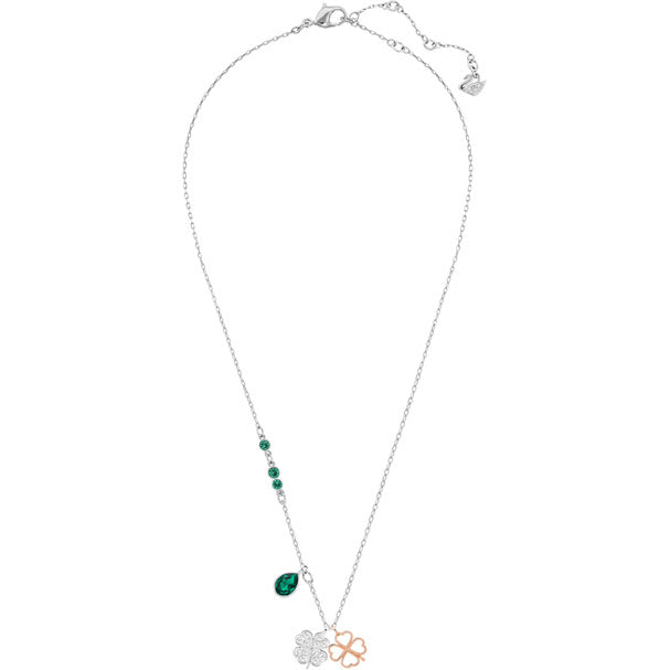 SWAROVSKI PENDENTIF DUO CLOVER, VERT, COMBINAISON DE MÉTAUX PLAQUÉS   5139471