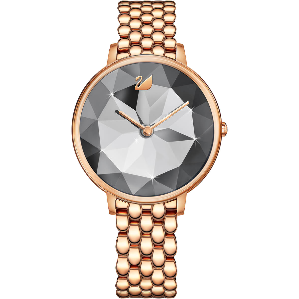 Swarovski MONTRE CRYSTAL LAKE, BRACELET EN MÉTAL, GRIS, OR ROSE