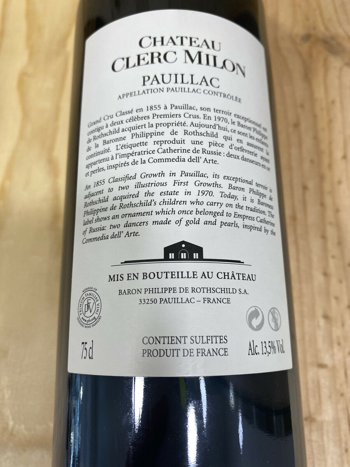 Château Clerc Milon Grand Cru Classé 2014 Pauillac