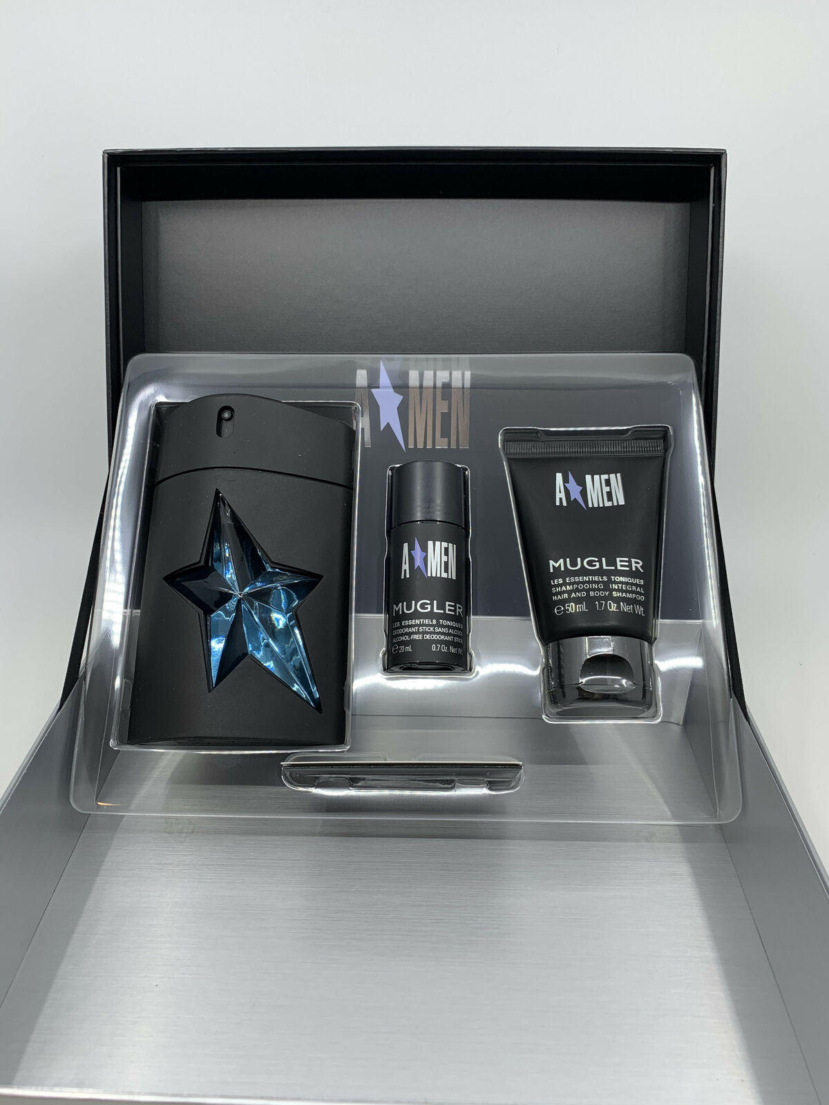 Thierry Mugler coffret eau de toilette 100 ML +Shampoo 50ml +Deo stick 20ml