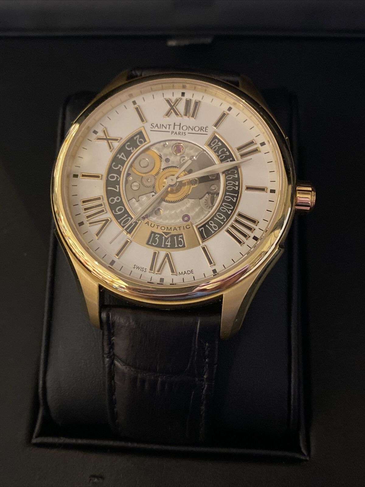 Saint Honore Automatic Carrousel Paris 880050 3ARAT Yellow Gold PVD Stainless Steel