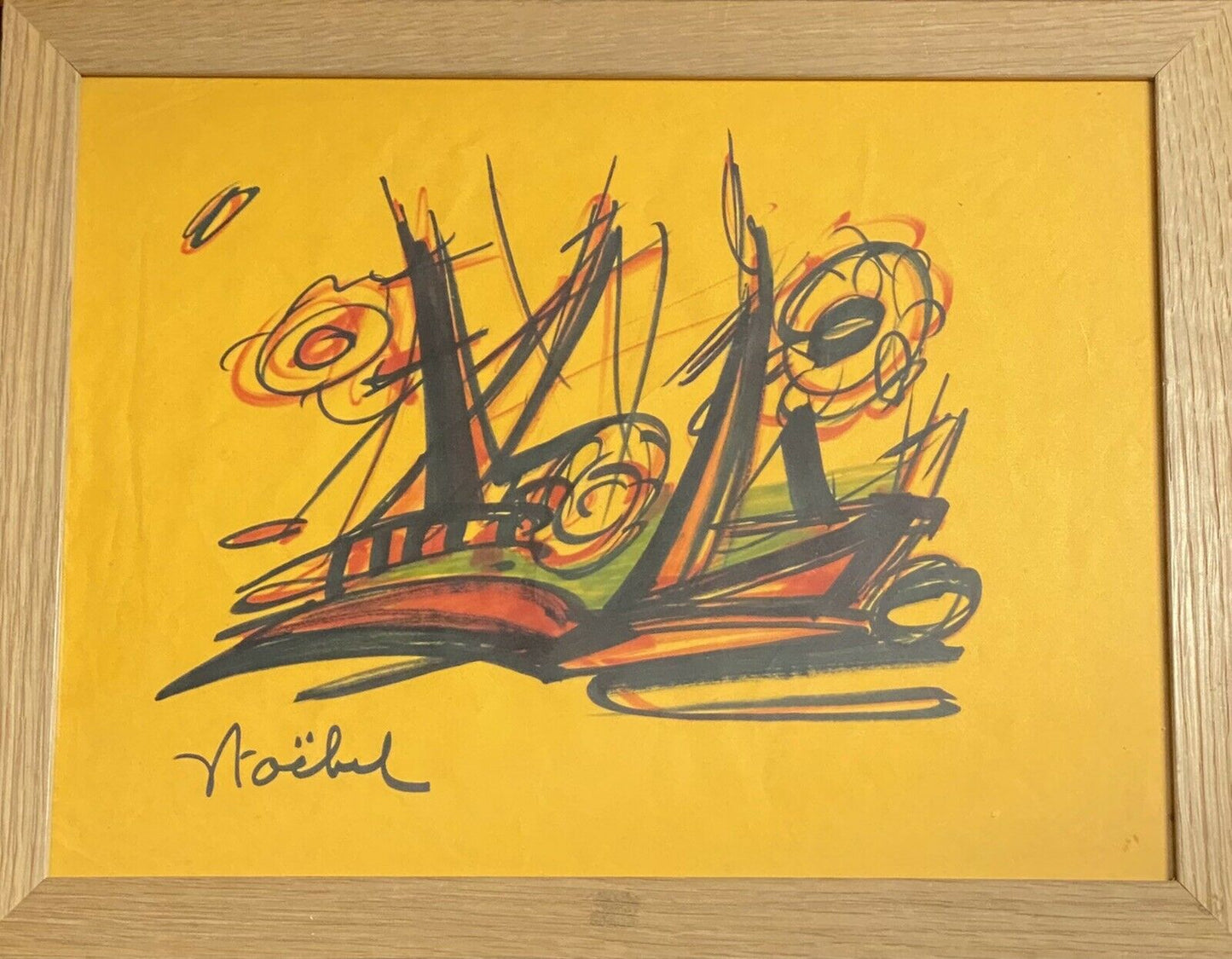 Stoëbel Edgar (1909-2001) Authentic Painting Signed, 45X35cm